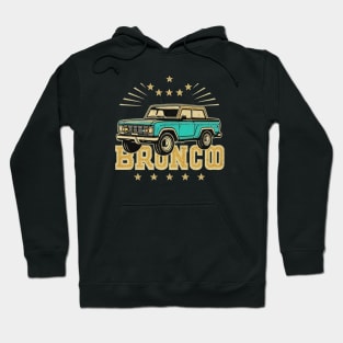 Retro 1987-1991 Ford Bronco w/Tires Hoodie